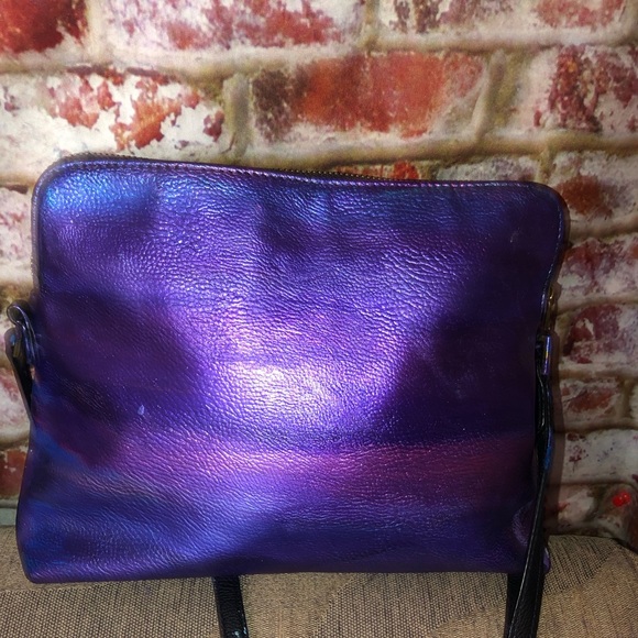 Universal Thread Metallic Rainbow Multi Colored Leather Crossbody Bag - Picture 5 of 8